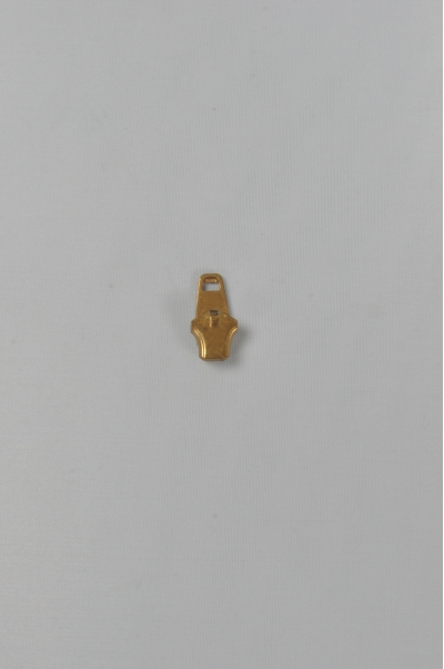 ZIP109 金色金屬拉鏈頭 側面照